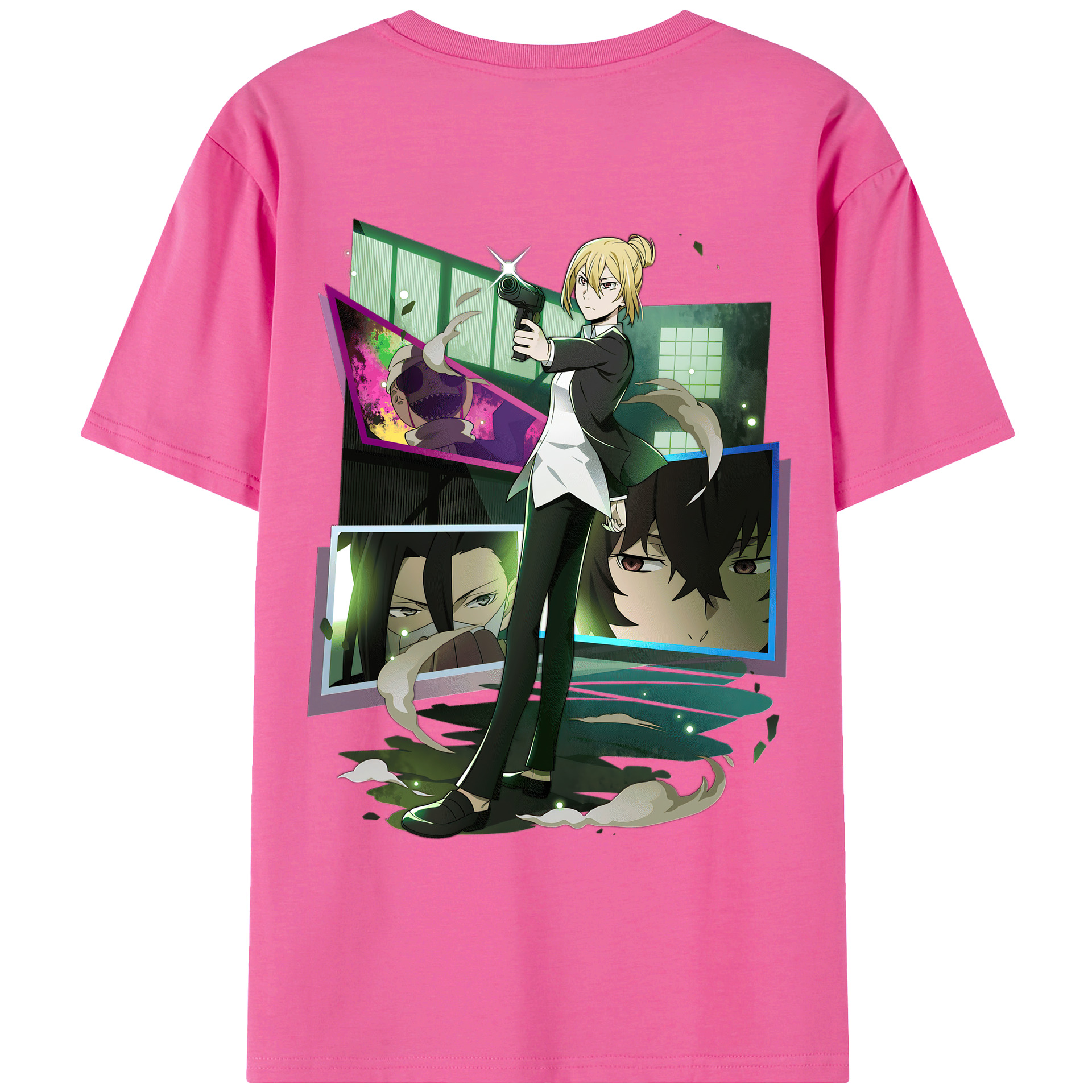 （画像用） 文豪ストレイドッグス Bungo Stray Dogs レディース半袖Tシャツ(バックプリント)